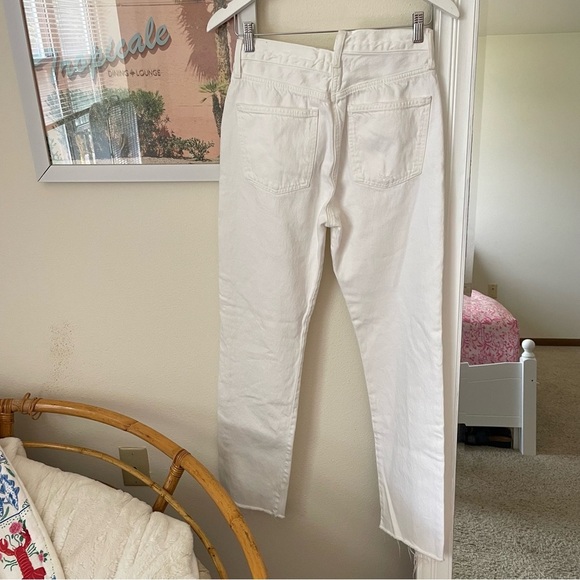 Agolde Criss Cross Straight Jeans in Element White Size 26 - Picture 9 of 9